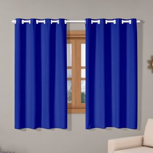 Cortina Oxford 2,80m X 1,80m Apartamento para Sala Quarto Janela Cozinha Decorativa Azul