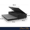 Ver imagem 3 de Base Monte Carlo Preto Cama Box Solteiro c/ Baú e Cama Auxiliar