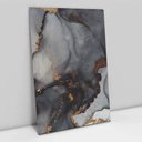 Ver imagem 1 de Quadro Decorativo em Canvas Abstrato Mármore Elegance Black Gray TaColado Borda Infinita 120 x 80cm