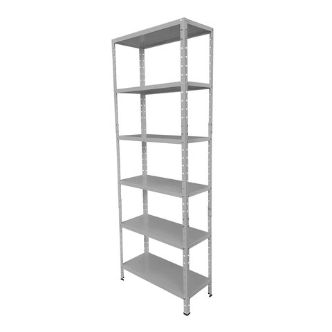 Estante De Aço 6 Prateleiras 30x67cm Cinza