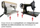 Ver imagem 2 de Gabinete Movel Maquina Costura Elgin Singer Cinza-nacional