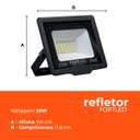 Ver imagem 4 de Kit 10 Refletores de Led 20w Fortled