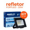 Ver imagem 2 de Kit 10 Refletores de Led 20w Fortled