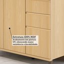 Ver imagem 7 de Balcão de Cozinha 100% MDF 3 Portas e 2 Gavetas com Tampo 120cm Aura Luciane Móveis