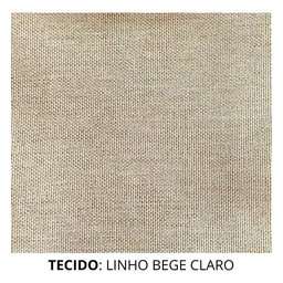 Kit Poltrona Amamentação Nina Bege Puff Balanço Madeira Alta - 6