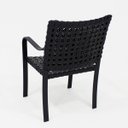 Ver imagem 5 de Poltrona Cadeira de Jardim e Varanda Modelo Hera Preto Trama Indiana