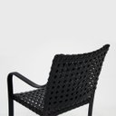 Ver imagem 3 de Poltrona Cadeira de Jardim e Varanda Modelo Hera Preto Trama Indiana