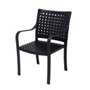 Ver imagem 1 de Poltrona Cadeira de Jardim e Varanda Modelo Hera Preto Trama Indiana