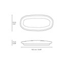 Ver imagem 6 de CONJUNTO C/ 4 TRAVESSAS OVAL RASA MINI ORGÂNICO TITANIUM 16,5x8 cm