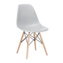 Ver imagem 2 de Conjunto Mesa Eames Eiffel Dsw Redonda Pau Ferro 120cm + 4 Cadeiras Eames Dsw - Cinza