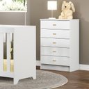 Ver imagem 7 de Comoda Infantil para Quarto 5 Gavetas 60x91x38 Cm Bb120 Branco Dtall