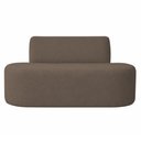 Ver imagem 5 de Sofá Reto 02 Lugares 150cm Mônaco Bouclé Marrom - Nexta Casa