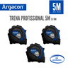 Trena Aço Fita Metálica Profissional 5m com Trava Kit 3 Unid - 3