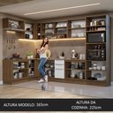 Ver imagem 6 de Armário de Cozinha Completa de Canto 499cm Rustic/Branco Stella Madesa 02