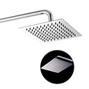 Ver imagem 1 de Chuveiro Ducha 20x20 Inox Slim Cromado Suporte Redondo Area Externa Banheiro Piscina Banho
