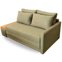 Ver imagem 3 de Sofá Cama USB | com Tampo Lateral Esquerdo | Tecido Linho Safira | Medida 180cm | Safira