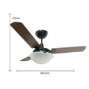 Ver imagem 4 de Ventilador de Teto 220V Pás Envernizadas Citrino Tron