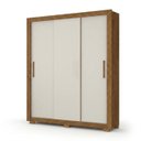 Ver imagem 2 de Guarda-Roupa Solteiro 3 Portas, 2 Gavetas e Pés Apollo Cinamomo/Off White