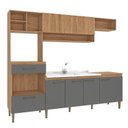 Ver imagem 2 de Cozinha Compacta Modulada 240x192cm 8 Portas e 1 Gaveta Inova  Yescasa