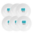 Ver imagem 1 de Prato Fundo de Vidro Opaline Jasmim 23,5cm 6 Unidades - Nadir 5842