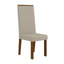 Ver imagem 5 de Sala de Jantar Mesa Quadrada Livia Piccola e 4 Cadeiras Livia - Madeira/mdf, Tecido Suede - Sonetto