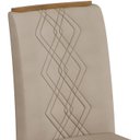 Ver imagem 5 de Kit 4 Cadeiras De Jantar 31073 Freijo Veludo Creme DJ Moveis