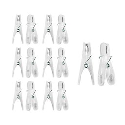 Prendedor de Roupa Formato Anatomico Transparente 36un - 1