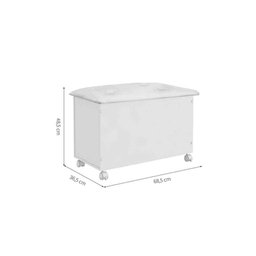 Multiuso de Quarto Bebê Baú Elô Guarda Tudo Branco/Bege - Peroba - 2