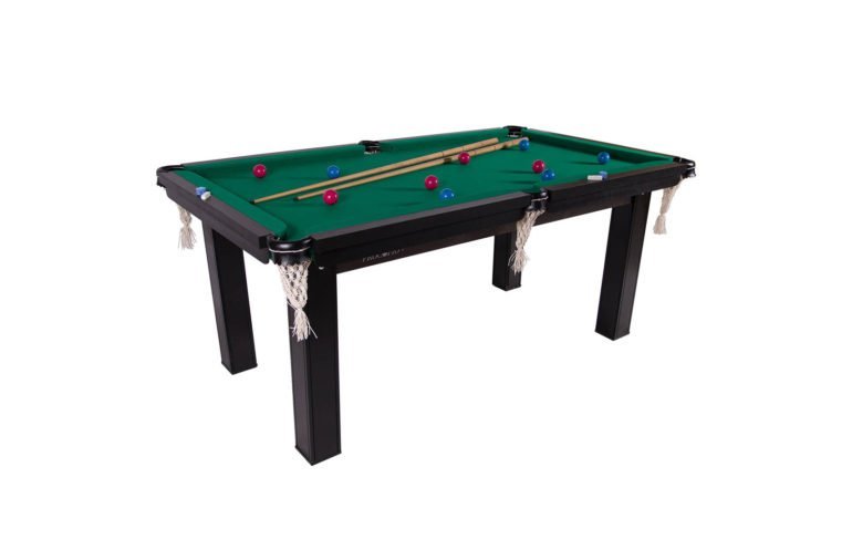 Mesa 3 em 1 - Sinuca/Ping Pong/Futebol Botão Procópio - Verde - 4