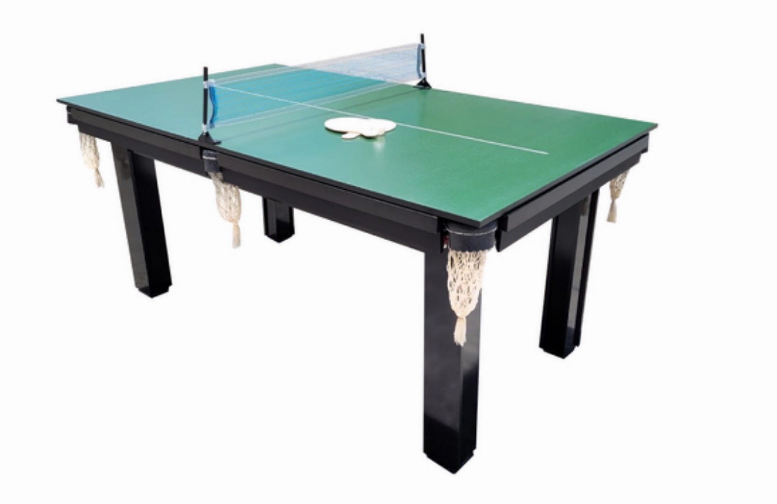Mesa 3 em 1 - Sinuca/Ping Pong/Futebol Botão Procópio - Verde - 3