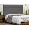 Cabeceira de Solteiro 90 cm Italy Suede Cinza - CasaePoltrona - 2
