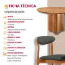 Ver imagem 7 de Mesa Selene Tampo 135cm Laminado com 4 Cadeiras Noronha Moderna Mobília