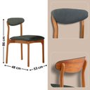 Ver imagem 3 de Mesa Selene Tampo 135cm Laminado com 4 Cadeiras Noronha Moderna Mobília