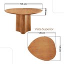 Ver imagem 4 de Mesa Selene Tampo 135cm Laminado com 4 Cadeiras Noronha Moderna Mobília
