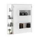 Ver imagem 5 de Cama de Casal Articulada Dobrável Flex 4 Prateleiras 2 Nichos Cm8014 Tecnomobili Branco