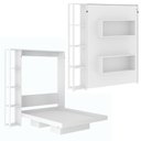 Ver imagem 2 de Cama de Casal Articulada Dobrável Flex 4 Prateleiras 2 Nichos Cm8014 Tecnomobili Branco