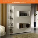 Ver imagem 7 de Cama de Casal Articulada Dobrável Flex 4 Prateleiras 2 Nichos Cm8014 Tecnomobili Branco