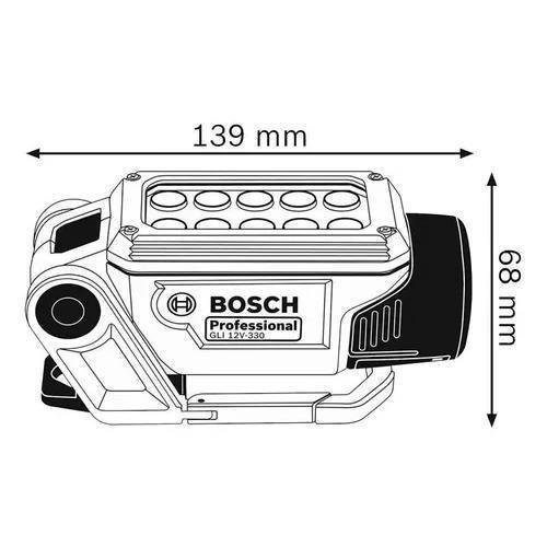 Lanterna Bosch 12v Gli 12v-330 sem Bateria - 3