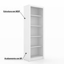 Ver imagem 2 de Estante 4 Prateleiras Tecno Mobili - Branco