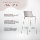 Ver imagem 3 de Banqueta Ipanema Média Homenow Cor:nude