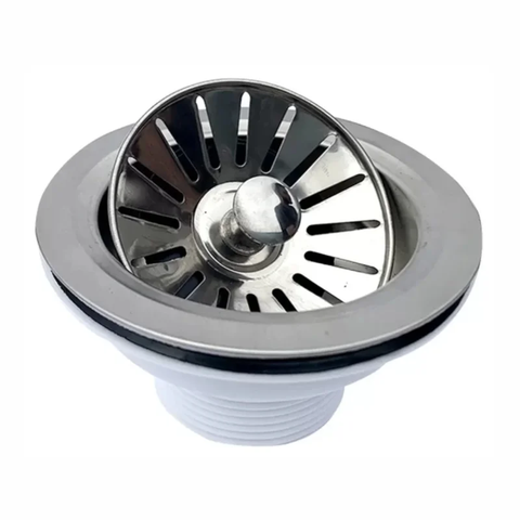 Válvula para Pia de Cozinha Inox 3.1/2"