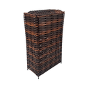 Ver imagem 1 de Cesto De Roupa Junco Fino Apartamento Retangular Fibra Sintética