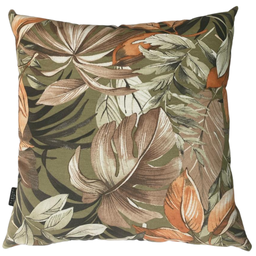 Capa de Almofada Impermeável Antiácaro Folhagens Marrom Área Externa 45cmx45cm - 1