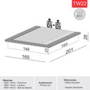 Ver imagem 6 de Cama Queen Japonesa com Cabeceira e 2 Mesas de Cabeceira Conjunto Completo Quarto Dalla Costa 100%