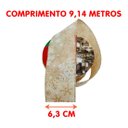 Ver imagem 5 de Rolos Fitas Aramada Flocos Neve Natal 6,3cm 9,14m Kit 2pçs