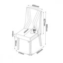 Ver imagem 2 de Mesa de Jantar com 6 Cadeiras Glamour Topazio Off White Vier Blonde / Off White
