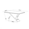 Mesa de Jantar com 6 Cadeiras Glamour Topazio Off White Vier Blonde / Off White - 4