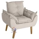 Ver imagem 3 de Kit 02 Poltrona Opala Bege Claro