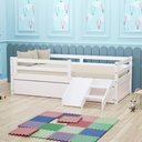 Ver imagem 1 de Bicama Solteiro Dreams e Mini Escada/escorregador Branco Megamobilia