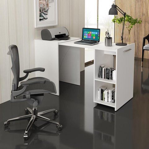 Balcão Mesa Multiuso Retrátil Me4170 Branco Tecnomobili